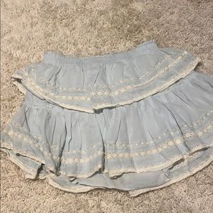Loveshack fancy blue skirt